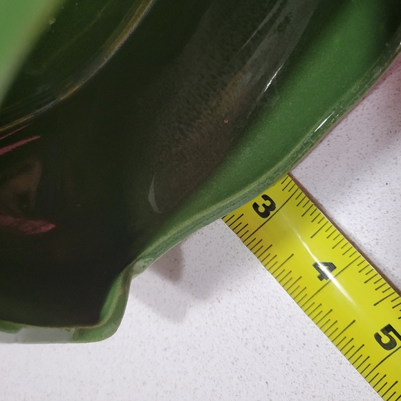 HORTON CERAMICS 505 TEXAS 1950s Vegetable Green ceramic pottery dish VTG - Picture 12 of 12